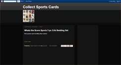 Desktop Screenshot of collectsportscards.blogspot.com