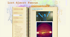 Desktop Screenshot of lostalmostfamous.blogspot.com