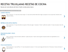 Tablet Screenshot of cocinatrujillana.blogspot.com