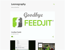Tablet Screenshot of leonography.blogspot.com
