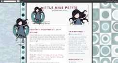 Desktop Screenshot of littlemisspetitespeaks.blogspot.com