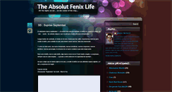 Desktop Screenshot of absolutfenixlife.blogspot.com