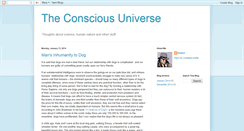 Desktop Screenshot of conscious-universe.blogspot.com