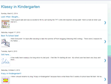 Tablet Screenshot of klassyinkindergarten.blogspot.com