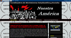 Desktop Screenshot of coordinadoranuestraamerica.blogspot.com