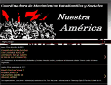 Tablet Screenshot of coordinadoranuestraamerica.blogspot.com
