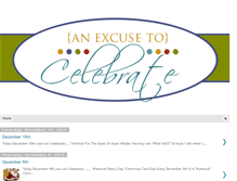 Tablet Screenshot of anexcusetocelebrate.blogspot.com