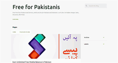 Desktop Screenshot of free-to-pakistan.blogspot.com