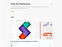 Tablet Screenshot of free-to-pakistan.blogspot.com