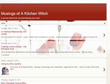 Tablet Screenshot of musingsofakitchenwitch.blogspot.com