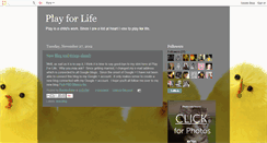 Desktop Screenshot of playforlife.blogspot.com