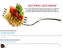 Tablet Screenshot of eatwelleatcheap.blogspot.com