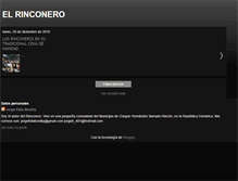 Tablet Screenshot of elrinconero.blogspot.com