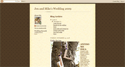 Desktop Screenshot of jenandmikewedding.blogspot.com