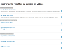 Tablet Screenshot of gastronomie-recettes-cuisine.blogspot.com