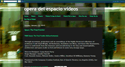 Desktop Screenshot of operadelespaciovideos.blogspot.com