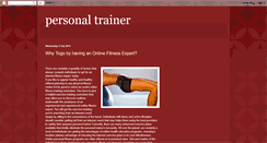 Desktop Screenshot of personal-trainesr.blogspot.com