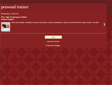 Tablet Screenshot of personal-trainesr.blogspot.com
