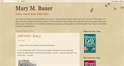 Desktop Screenshot of marymbauer.blogspot.com