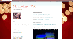 Desktop Screenshot of musicologynyc.blogspot.com