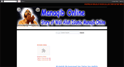 Desktop Screenshot of manaqib-online.blogspot.com