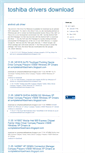 Mobile Screenshot of completetoshibadrivers.blogspot.com