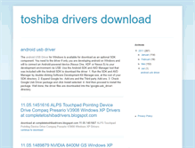 Tablet Screenshot of completetoshibadrivers.blogspot.com