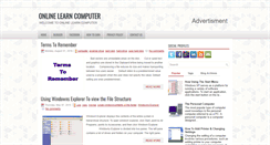 Desktop Screenshot of onlinelearncomputer86.blogspot.com