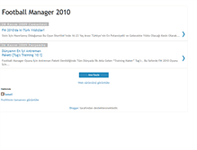 Tablet Screenshot of footballmanager2010-tr.blogspot.com