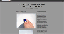 Desktop Screenshot of portamento-clasesdejoyeria.blogspot.com