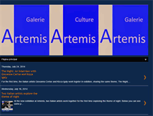 Tablet Screenshot of galerieartemis.blogspot.com