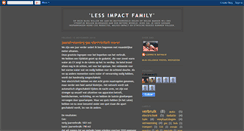 Desktop Screenshot of lessimpactfamily.blogspot.com