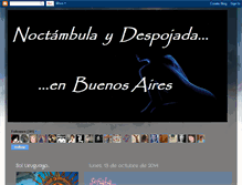 Tablet Screenshot of noctambulaydespojadaenbuenosaires.blogspot.com