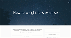 Desktop Screenshot of howtoweightlossexercise.blogspot.com