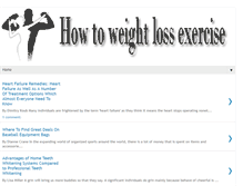 Tablet Screenshot of howtoweightlossexercise.blogspot.com