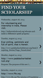 Mobile Screenshot of findyourscholarship.blogspot.com