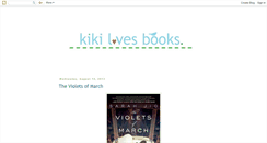 Desktop Screenshot of kikilovesbooks.blogspot.com