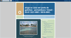 Desktop Screenshot of casaportodegalinhas.blogspot.com