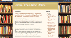 Desktop Screenshot of clinicaltrialsnewsonline.blogspot.com