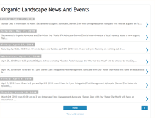 Tablet Screenshot of organiclandscapenews.blogspot.com
