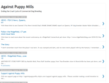 Tablet Screenshot of against-puppy-mills.blogspot.com