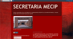 Desktop Screenshot of derechounasecretariamecip.blogspot.com