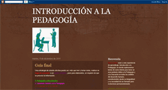 Desktop Screenshot of introducpedagogia.blogspot.com