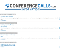 Tablet Screenshot of conferencecallsinfo.blogspot.com