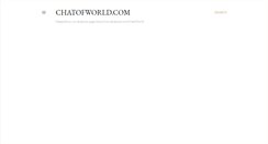 Desktop Screenshot of chatofworld.blogspot.com