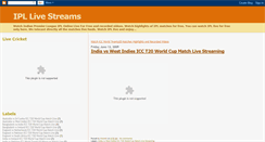 Desktop Screenshot of ipllivestreams2.blogspot.com