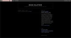 Desktop Screenshot of bookblather.blogspot.com