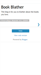 Mobile Screenshot of bookblather.blogspot.com