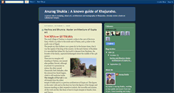 Desktop Screenshot of anuragshuklaaknownguideofkhajuraho.blogspot.com