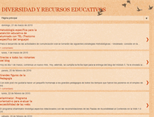 Tablet Screenshot of diversidadyrecursoseducativos.blogspot.com